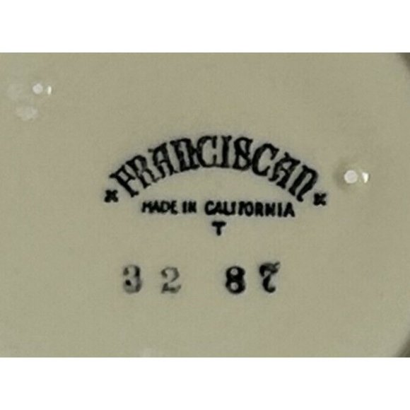 Vintage Franciscan Desert Rose Half Moon 2 Bread/dessert Plates 1949-1953 Unused - Picture 10 of 12